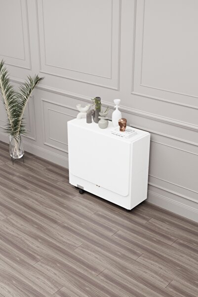 İGEMTASARİM YEMEK MASASI MUTFAK MASASI ÇOK AMAÇLI KATLANILABİLİR 4 TABURELİ MASA