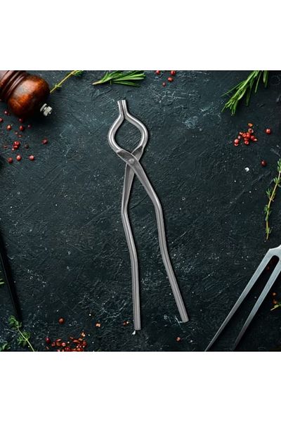 Chefline Stainless Steel Doc Pakkad Grip Durable, Heat-Resistant Tong for Safe & Secure Handling
