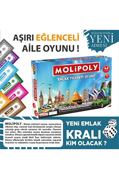 Moli Toys Molicity Real Estate Trading Game Molipoly Game World Trade Game Moli City