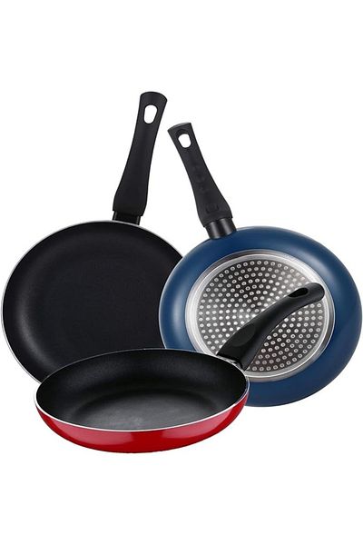 Chefline مقلاة غير لاصقة، 28 سم، Xf28r مقلاة كبيرة غير لاصقة لطهي صحي يومي