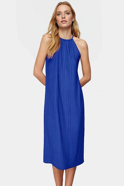 PayBuy Stylish Pleated Midi Dress Comfortable Fit Knitted Fabric Summer Casual Premium Quality Durable Material