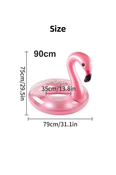 Choice 90cm(For 40-60kg) Pink Flamingo Flamingo Pool Float - Fun Beach Floaties, Inflatable Swimming Pool T