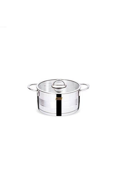 FMS 18 Cm Deep Cylinder Steel Pot