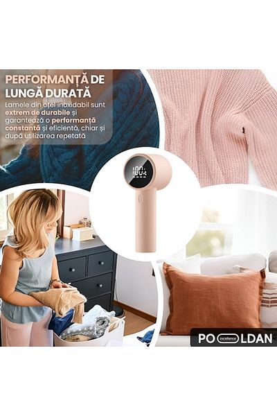 OEM Aparat De Indepartat Scame Electric, Reîncărcabil, Lame Din Oțel Inoxidabil, Afișaj Led, Alb