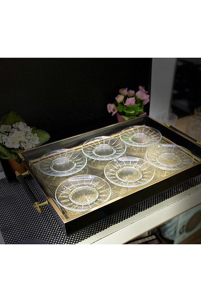 Paşabahçe 54731 Elysia 6-Piece Tea Plate