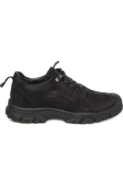 BAYRAMOĞLU KUNDURA Byk Scootland 152-16230 Pantofi casual din piele naturală nubuc neagră