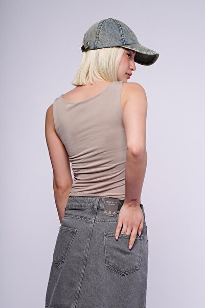 Madmext Taş Kalın Askılı Kadın Bluz MG1998