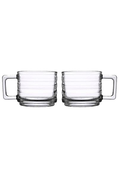 Paşabahçe 55833 Bricks 2-Piece Tea-Coffee Cup 250 Cc