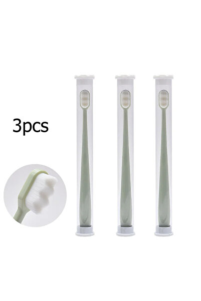 Choice مجموعة فرشاة أسنان للبالغين من جرين ويف، مكونة من 3 قطع، بشعيرات ناعمة...