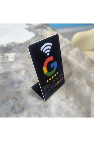 Choice Black-b Programmable Google Review Card 13.56mhz Nfc Station Table Nfc Google Reviews Display Bendin