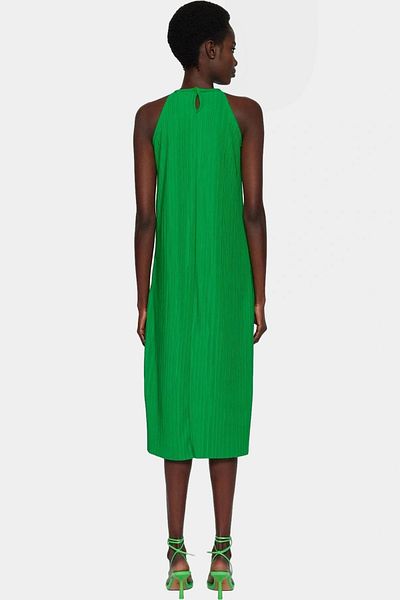 PayBuy Stylish Pleated Midi Dress Comfortable Fit Knitted Fabric Summer Casual Premium Quality Durable Material