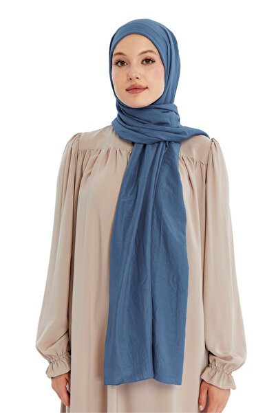 Altobeh Şal moale din bumbac - Blugi deschisi