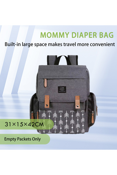 Choice حقائب حفاضات Arrow LAND للأمهات وحقائب ظهر Landuo Mother للسفر بسعة كب...