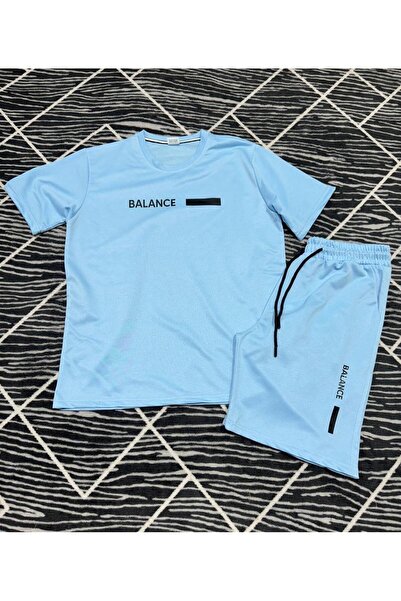 TUWAN sport Printed T-Shirt & Shorts, Side Pocket Drawcord Adjustable Sweat-W...