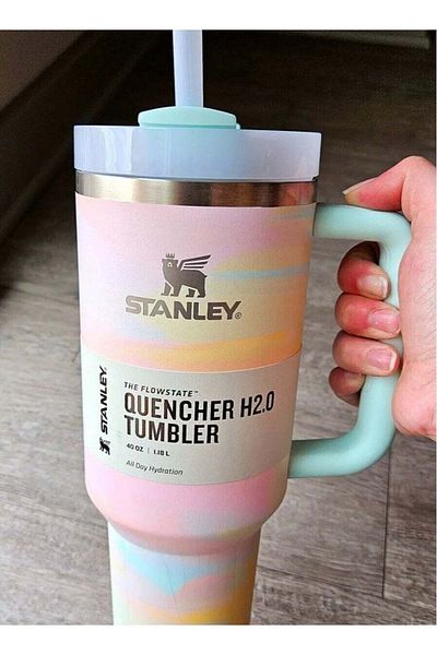 Stanley Quencher H2.0 Flowstate Stainless Steel Vacuum Insulated Tumbler With Lid And Straw Multicolour