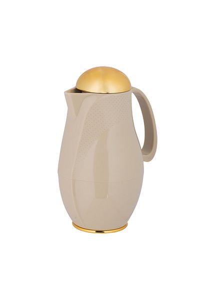 ALSAIF Deva Coffee And Tea Vaccum Flask In Beige / Leak-proof And Keeps Drinks Hot 1 Liter