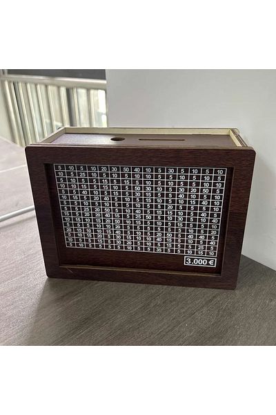 Choice Eur 3000 1000/3000/5000/10000 Euro Money Box Wooden Money Box Reusable With Savings Target And Numbe