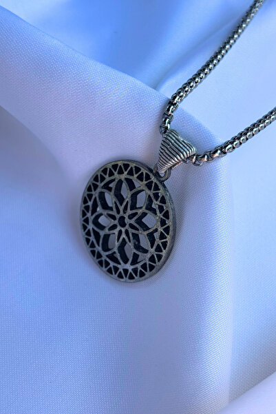 Begondio Yaşam Çiceği El İşçiliği Paslanmaz Çelik Zincir Erkek Kolye