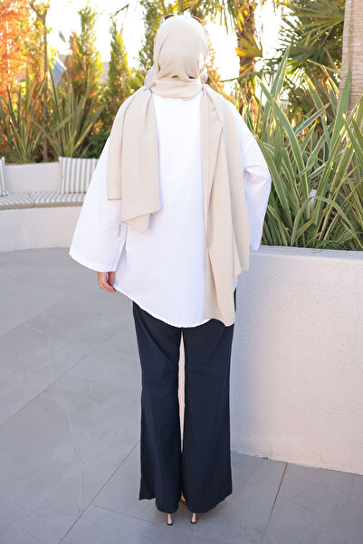 İmajButik White Front Tie Kimono