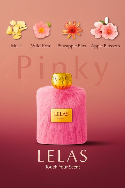 Lelas ليلاس فور 1448 بينكي أو دي بارفان 100 مل عطر نسائي برائحة الفواكه والزهور