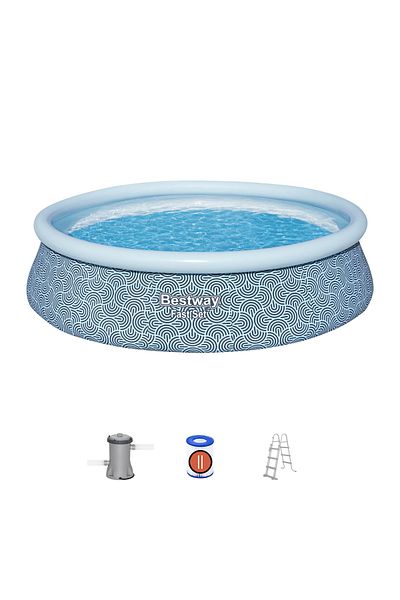 BESTWAY Fast Set Pool 457cm X 107cm With Filter Pump 26-57372