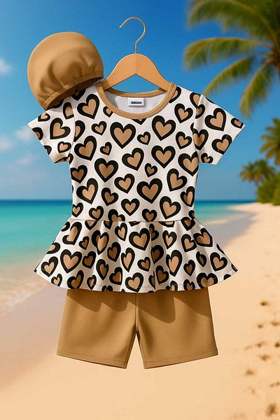 My Kids Wear Бански костюм от три части с качулка за момичета