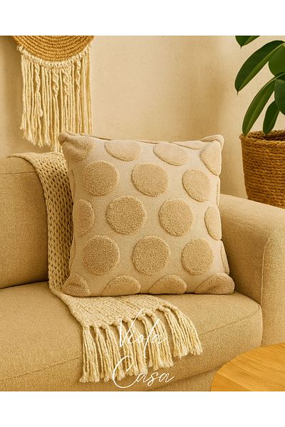 BlueMaison Punch Decor Pufy 45x45 Husă de pernă 1 Buc Point Beige