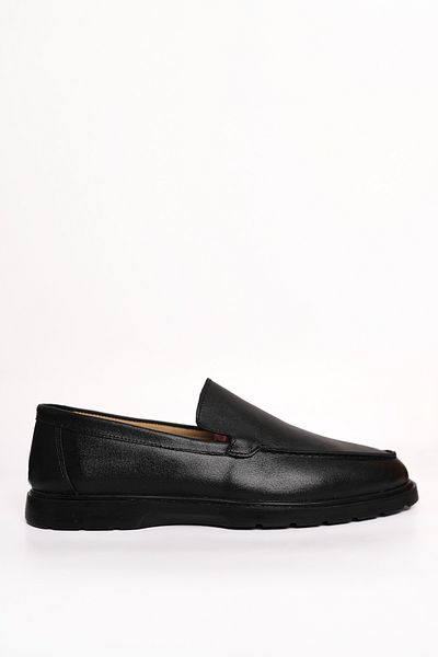 Greyybull Shoes černé kožené ležérní boty rok loafer-černé letní lehké pohodlné boty