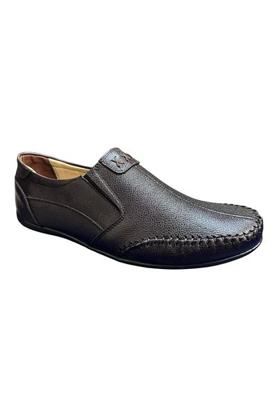 Greyybull Shoes καφέ δερμάτινα casual ανδρικά παπούτσια-μαύρα σανδάλια