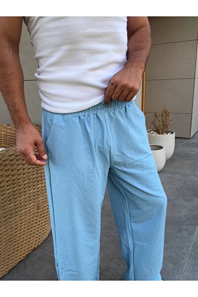 King Brothers Λινό Παντελόνι Φούτερ με χαλαρό κάτω μέρος Ayrobin