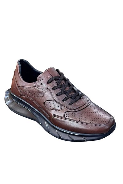 Greyybull Shoes Мъжки кожени маратонки в кафяво