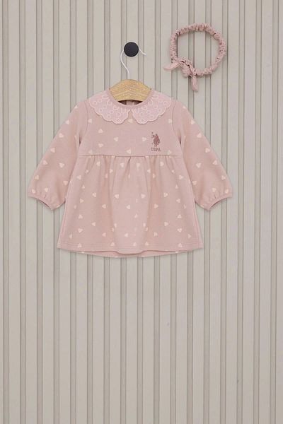 U.S. Polo Assn. Us Polo Baby Girl 2 Piece Set - Powder Pink