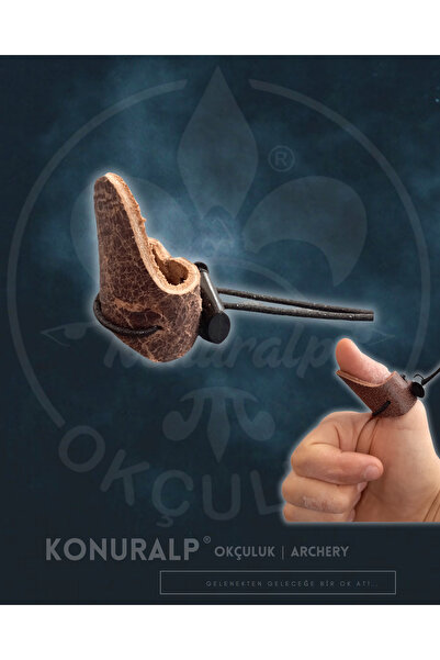 KONURALP OKÇULUK Geleneksel Okçuluk Için Gerçek Deri Zihgir (ayarlanabilir-küçük Boy)