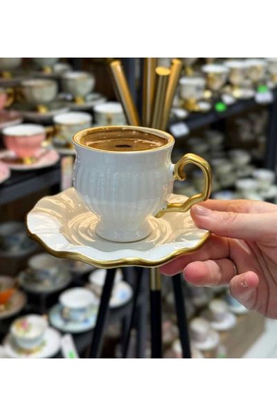 ariana sytle 6-Person 12-Piece Arya Turkish Coffee Cup Set