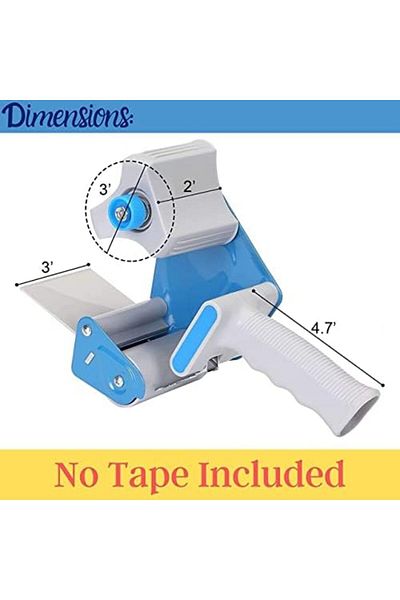 MARKQ Packing Tape Dispenser Gun, Hand-Held Industrial Side Loading Tape Dispenser for Commercial Pa