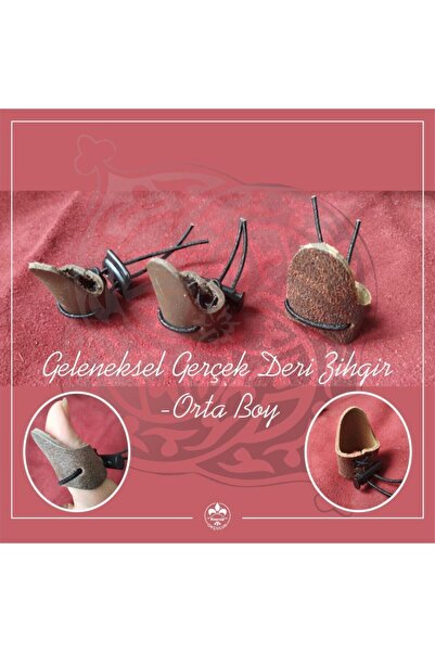 KONURALP OKÇULUK Geleneksel Okçuluk Için Gerçek Deri Zihgir (ayarlanabilir-orta Boy)