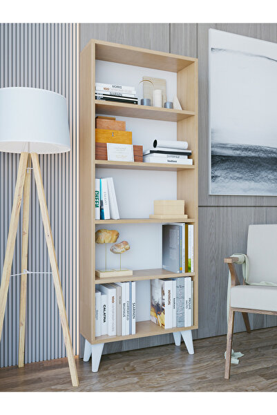 MONTENERO Kitaplık Marbella 5 Raflı Açık Kitaplık