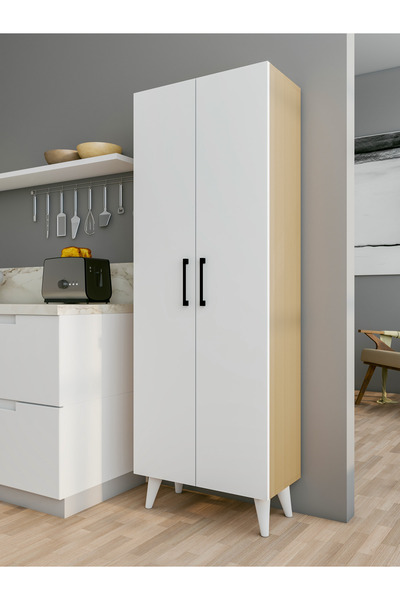 MONTENERO Çok Amaçlı Dolap Marbella Mutfak Banyo Hol Kapaklı Raflı Dolap
