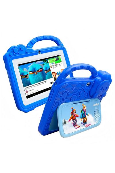 zyteq Children's Tablet 7", 4gb 128gb, Android, Hd, Wifi, Bluetooth, Games, Silicone Case, Blue
