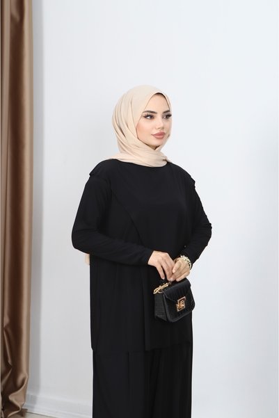 NİSUM MODA مجموعة ساندي مع بنطلون متقاطع