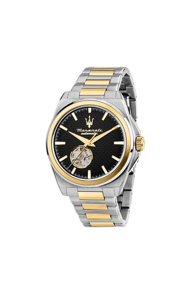 Maserati R8823152001 Steel Case Steel Cord with Automatic Movement 10 Atm Water Resistant Silver-