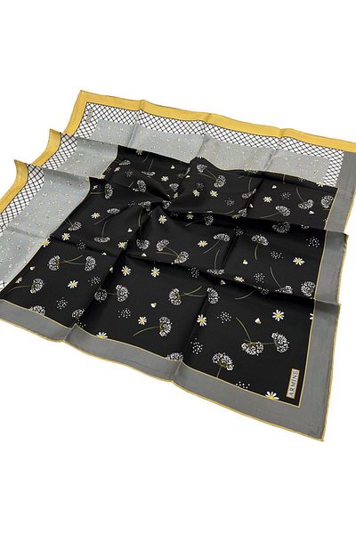 Armine Μεταξωτό Φουλάρι Nostalgia - 8517-06 Γκρι κίτρινο Twill