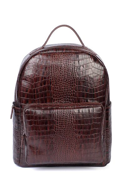 GENTE Genuine Leather Unisex Backpack Gn042040Dkr