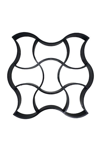 NEXTLY Matrita pavaj din beton NEXTLY, plastic durabil, 49x49x4.3cm, 21-11 negru