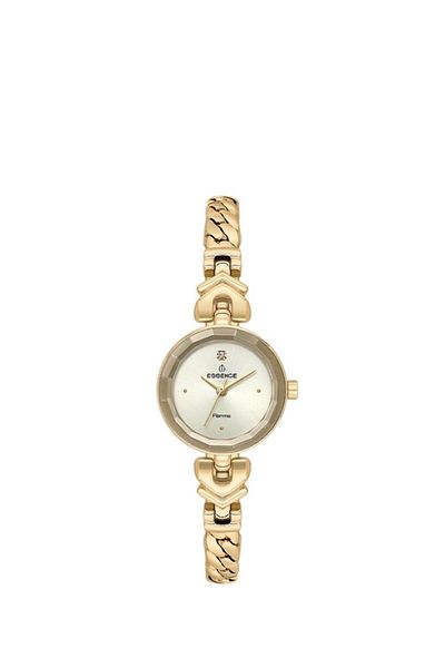 Essence D1229.110 Minimal Design Metal Cord Metal Case 3 Atm Water Resistant Gold Color Women's Wristwatch