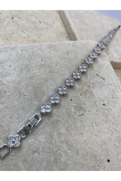 Byoz store Silver Color Zircon Stone Women's Bracelet