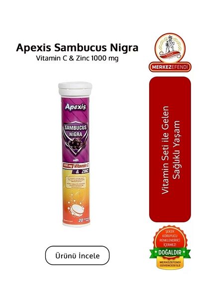 Apexis 20 Sambucus Nigra Effervescent Tablets