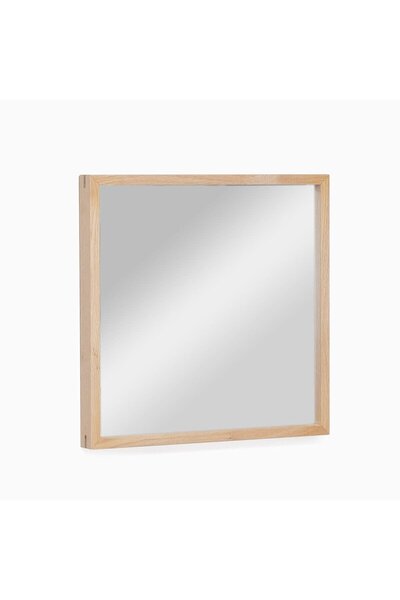 Ahşap Çerçeveli Ayna, 40x40 Kare – EDGE Serisi