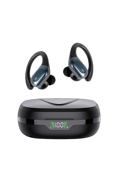 zyteq Casti wireless ZYTEQ casti, TWS, ANC hibrid, BT 5.3, afisaj, 40ms, incarcare wireless, negre