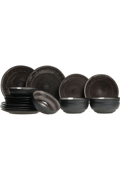 Tavola Dinner Set Dining Plate Set 18 Pcs Farfurii Dishwasher Microwave Safe Zakynthos